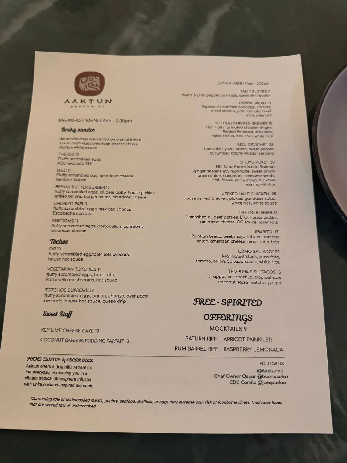 Menu 1