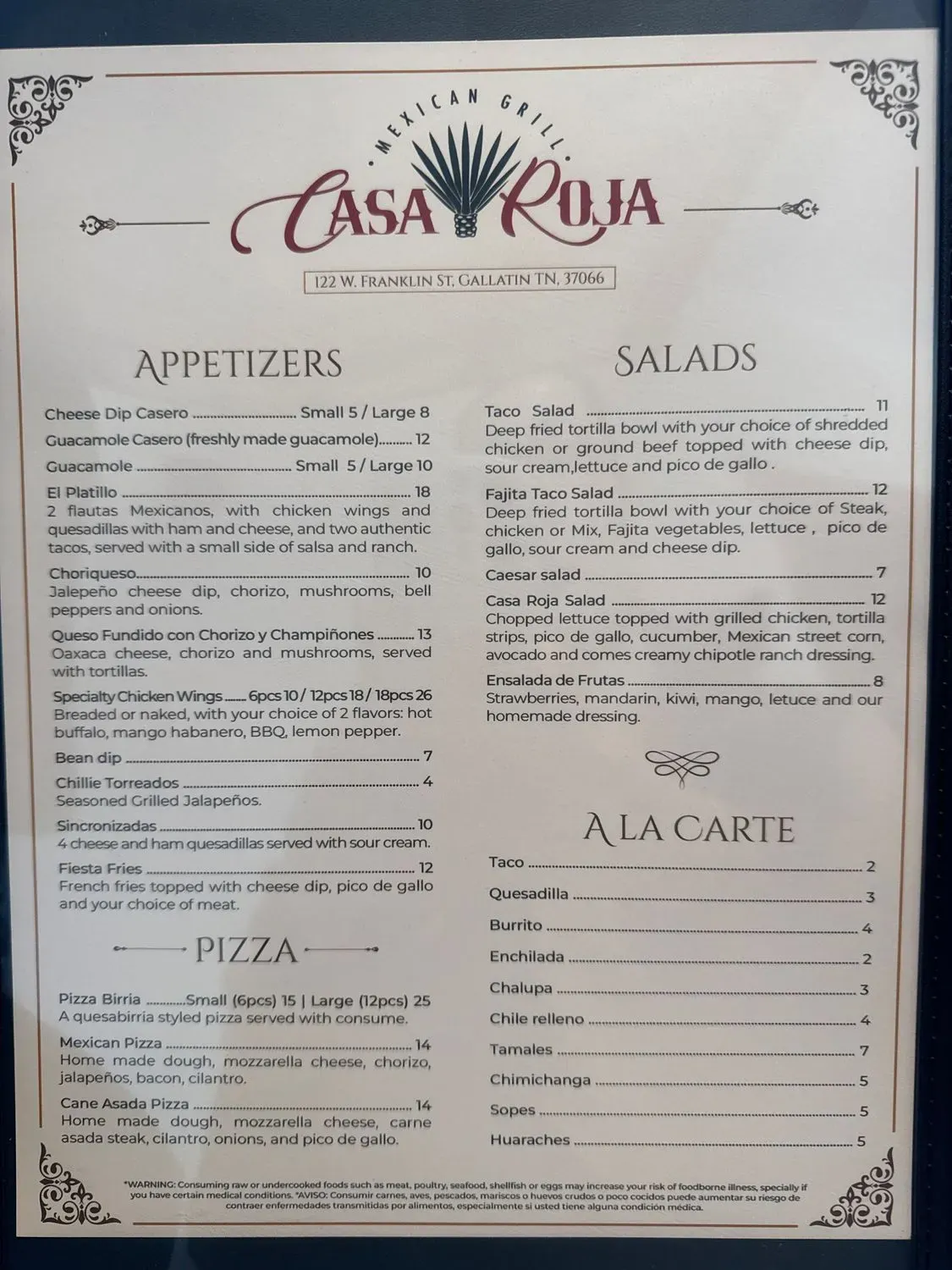 Menu 4