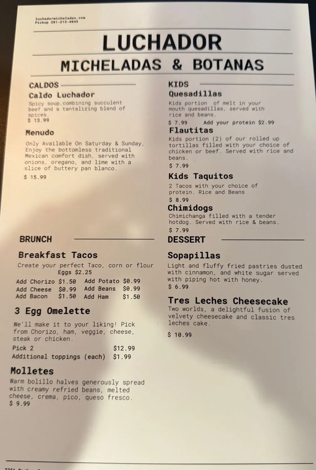 Menu 5