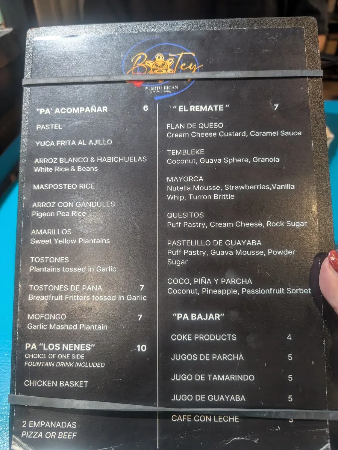 Menu 5