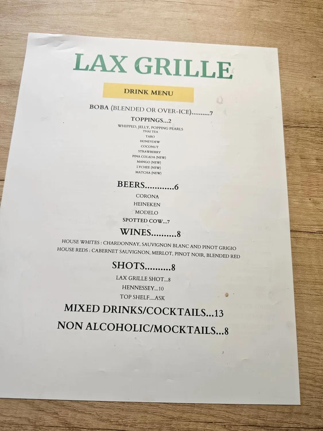 Menu 4