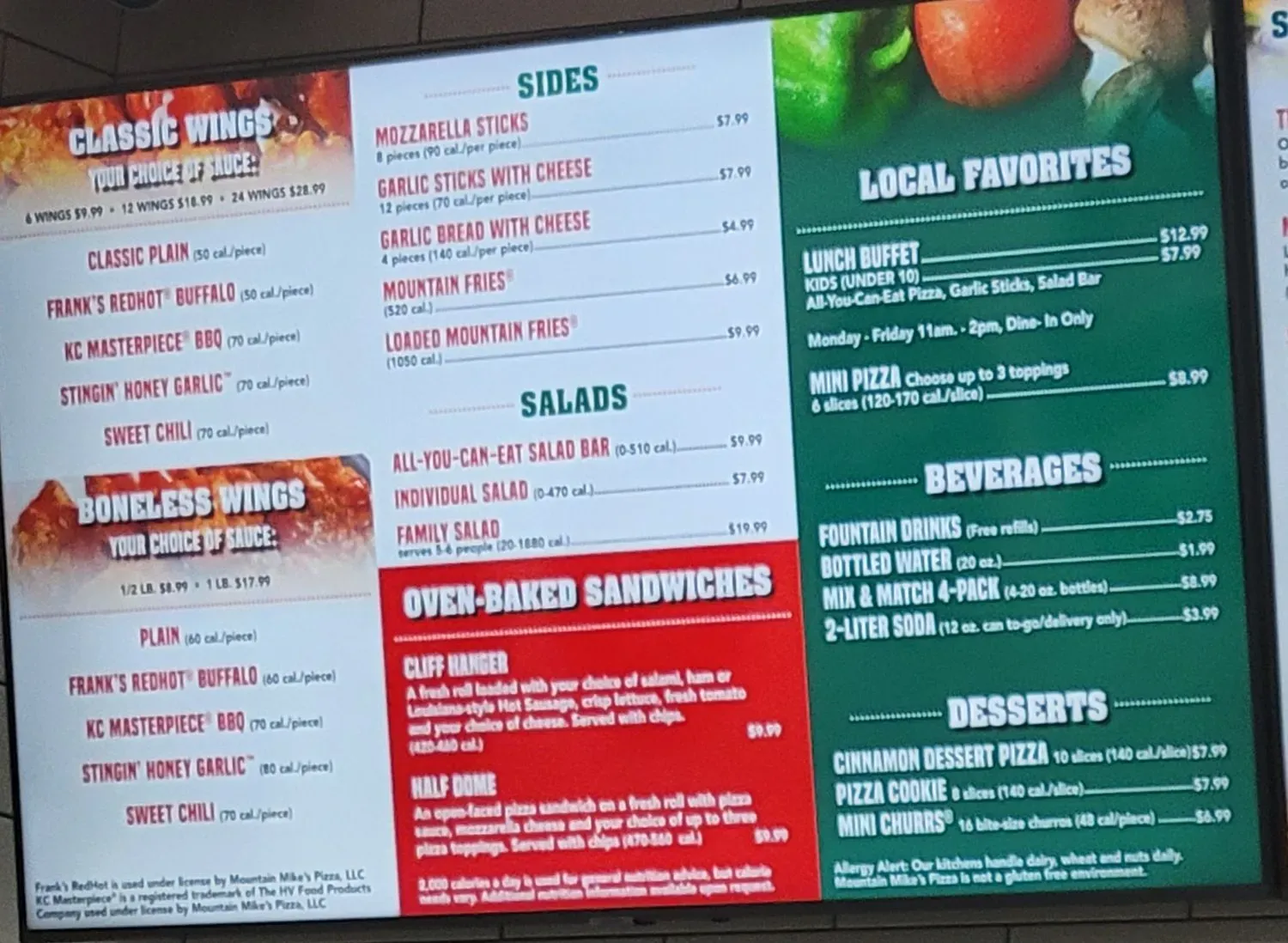 Menu 2