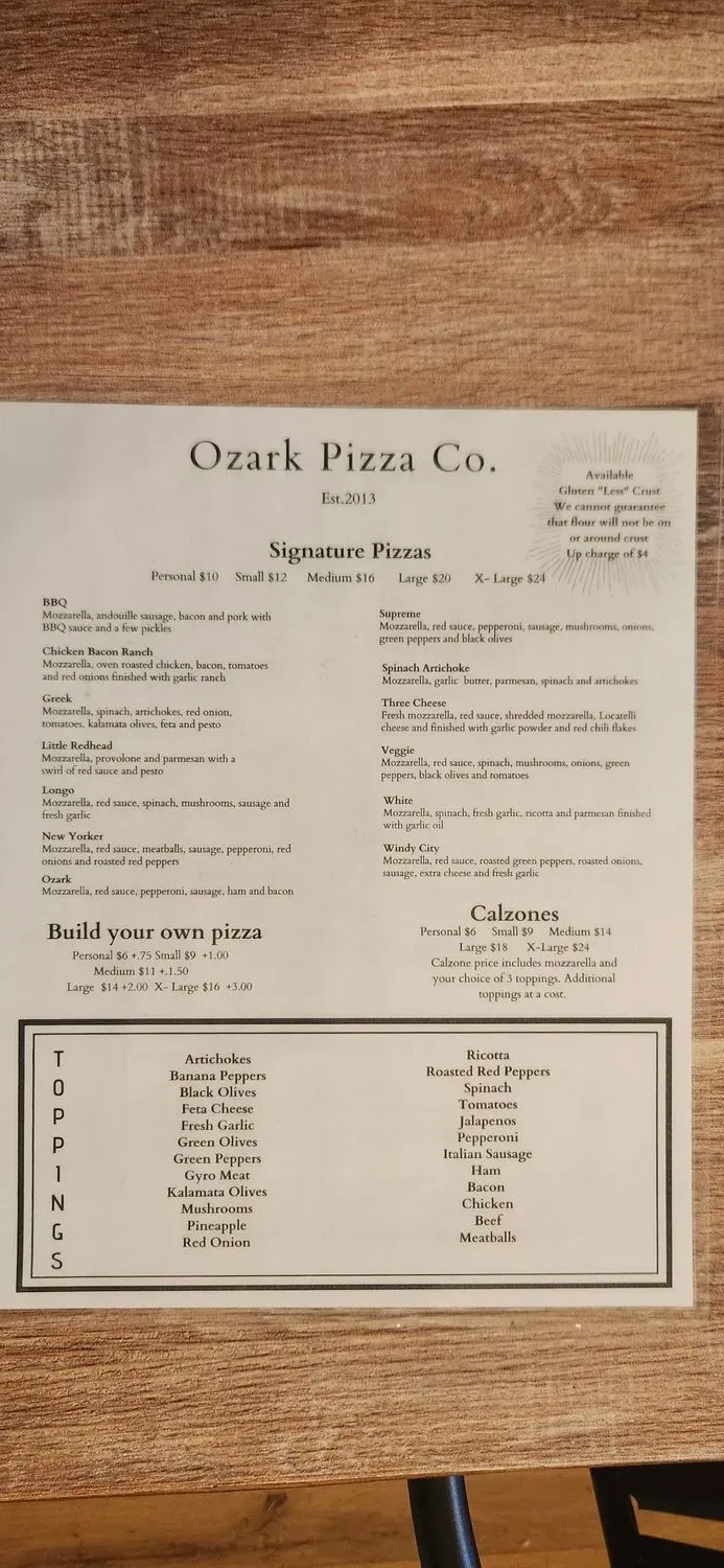 Menu 5