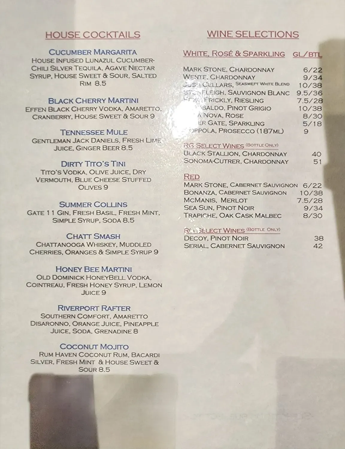 Menu 5