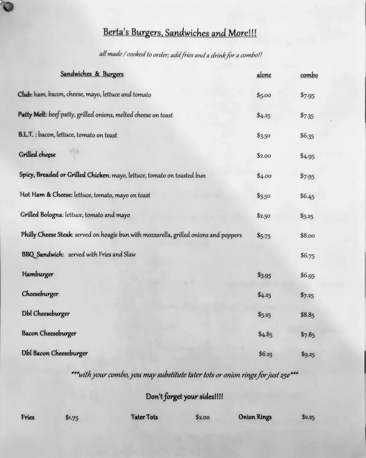 Menu 1