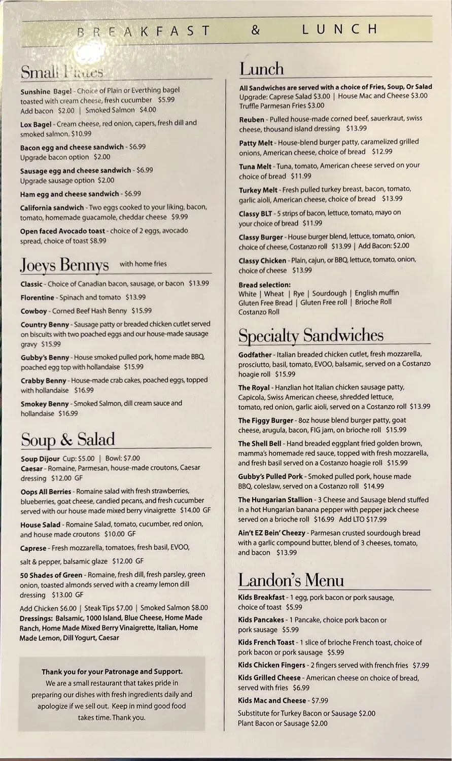 Menu 1