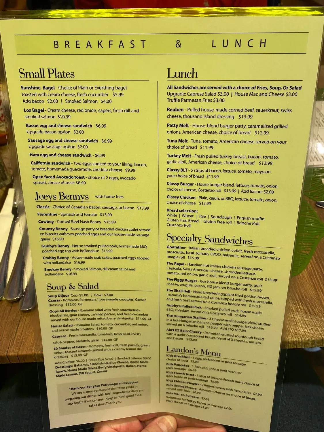 Menu 4