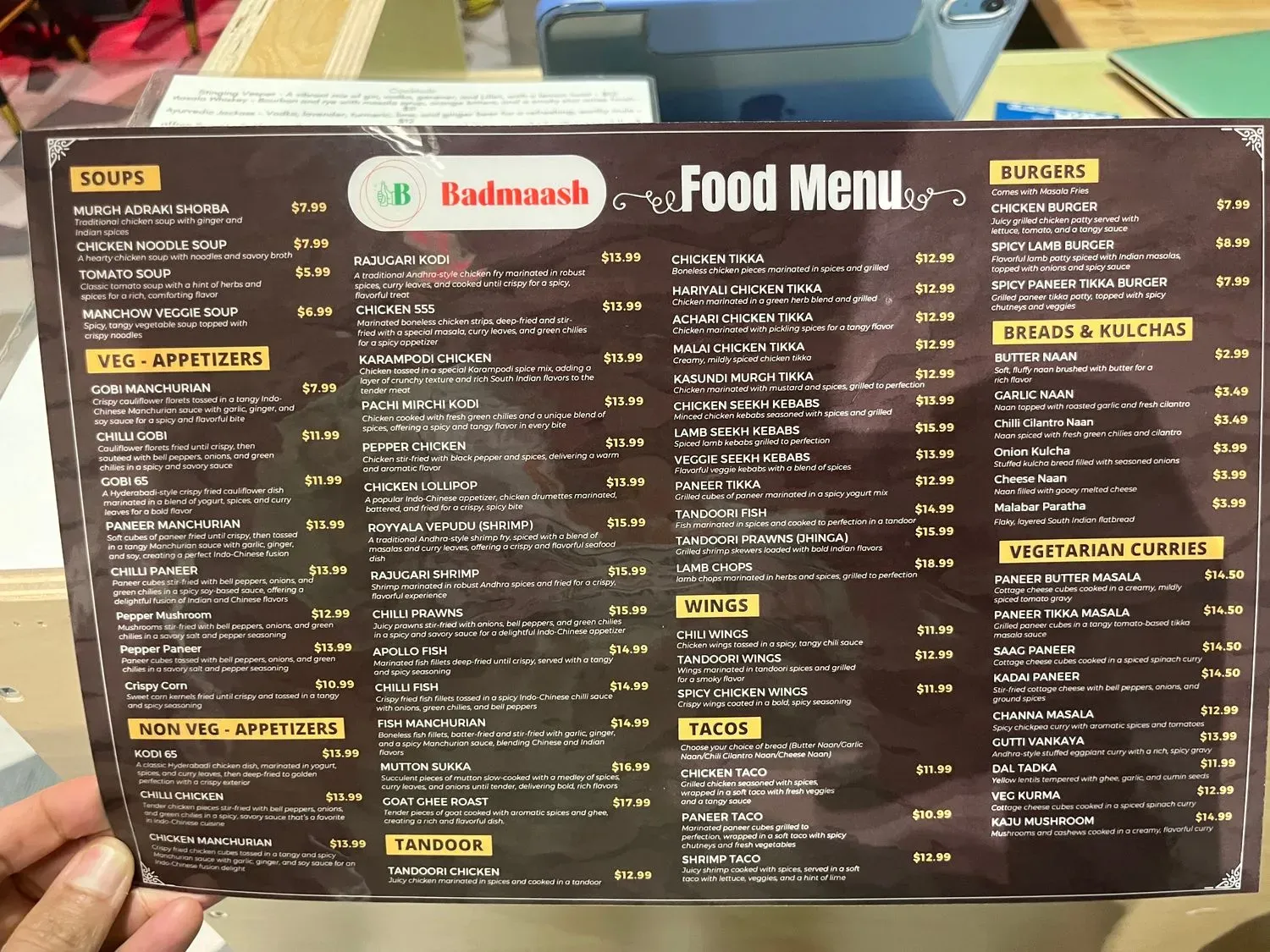 Menu 5