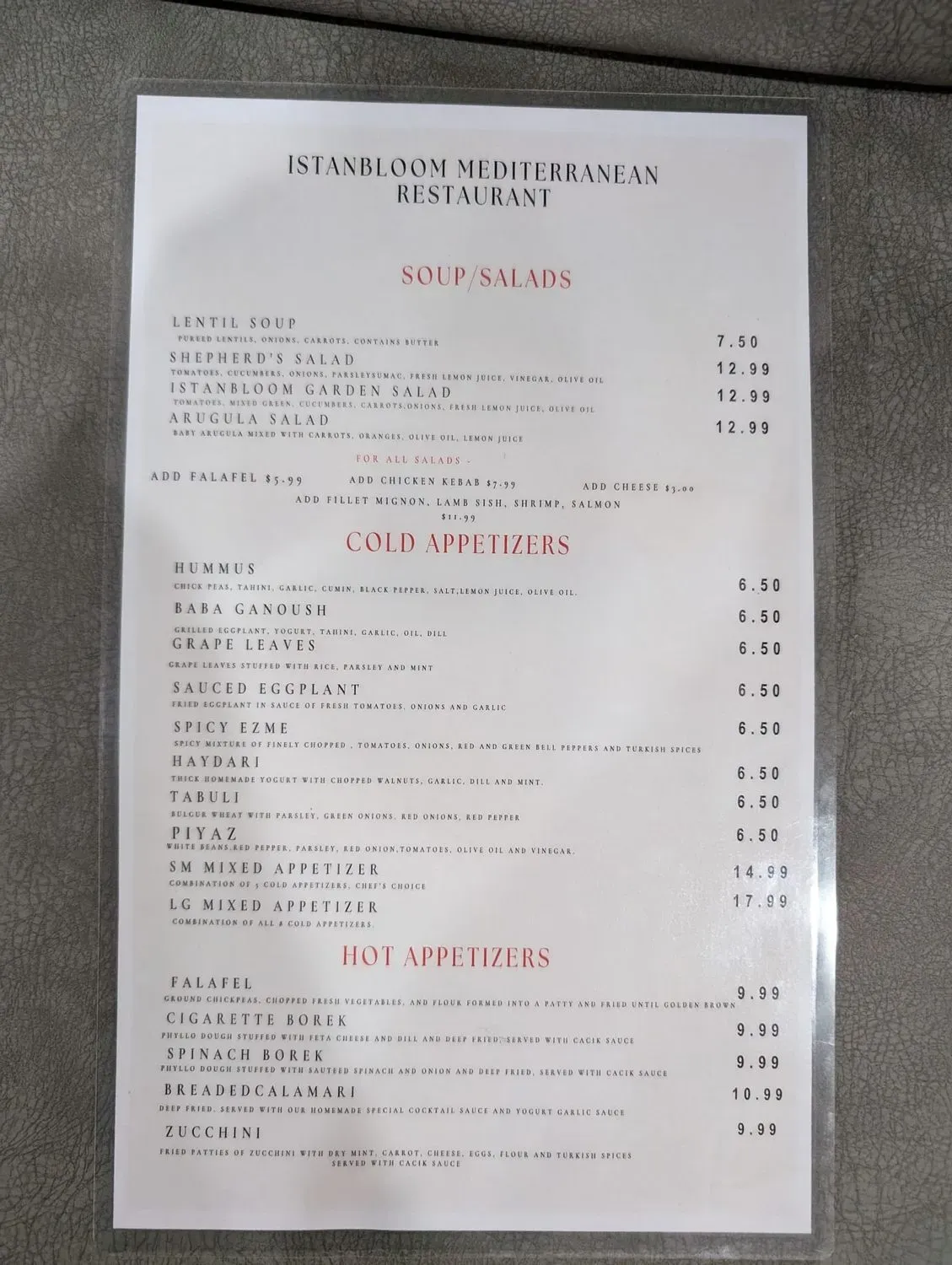 Menu 2