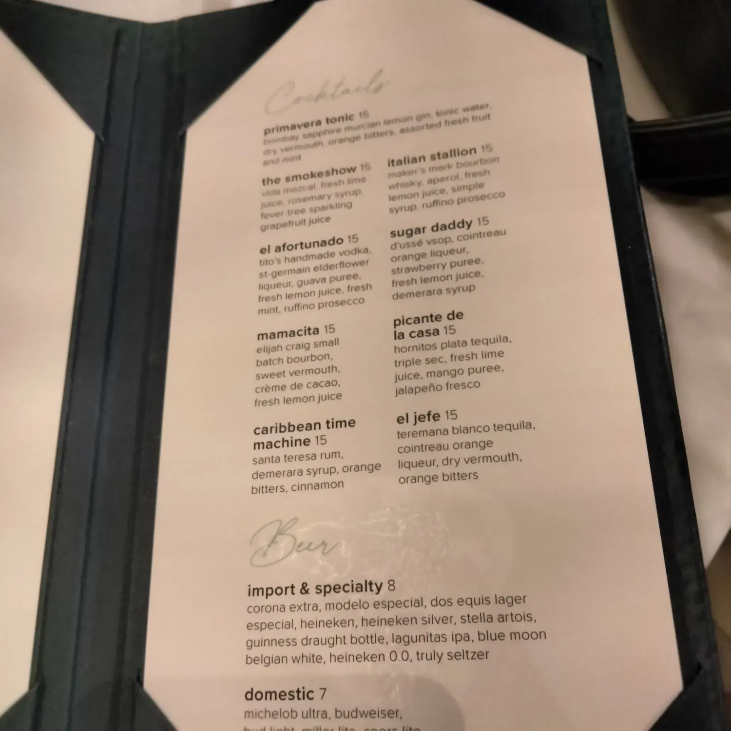 Menu 5