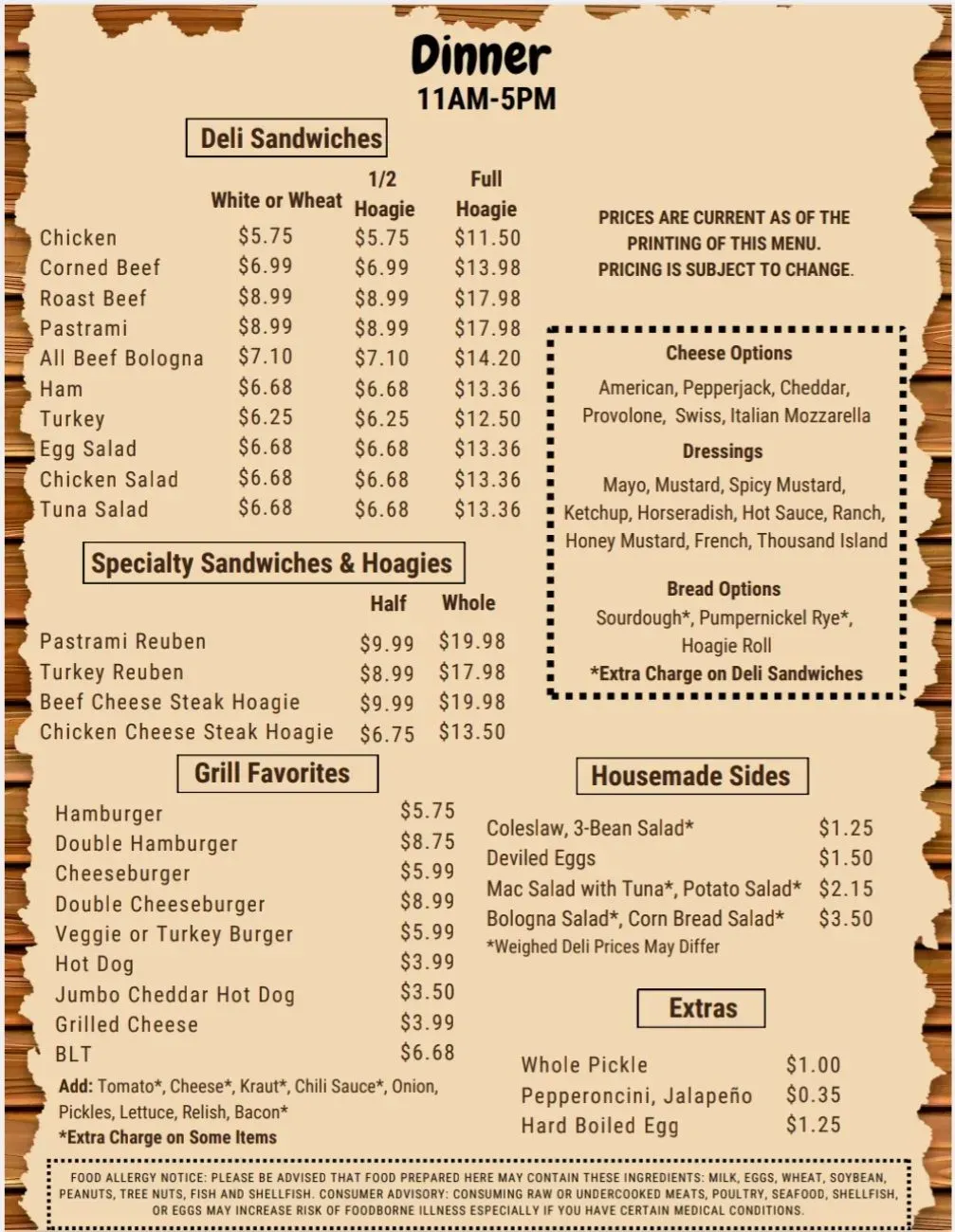 Menu 1