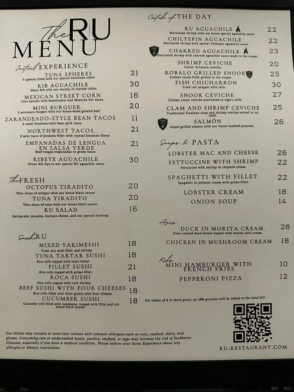 Menu 1