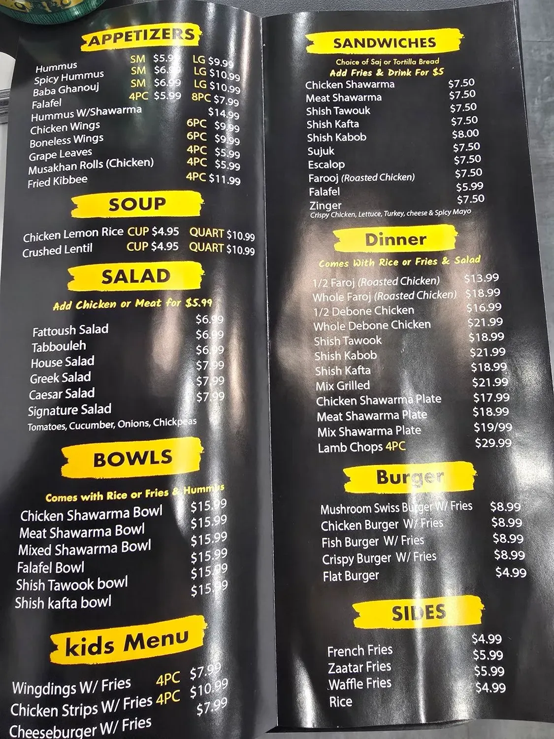 Menu 3