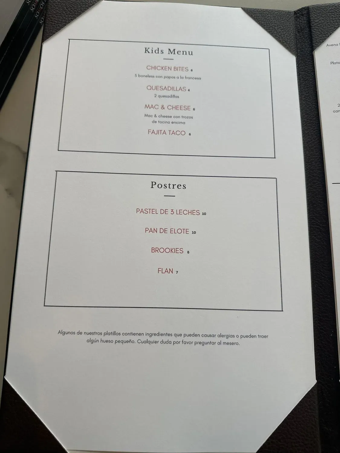 Menu 4