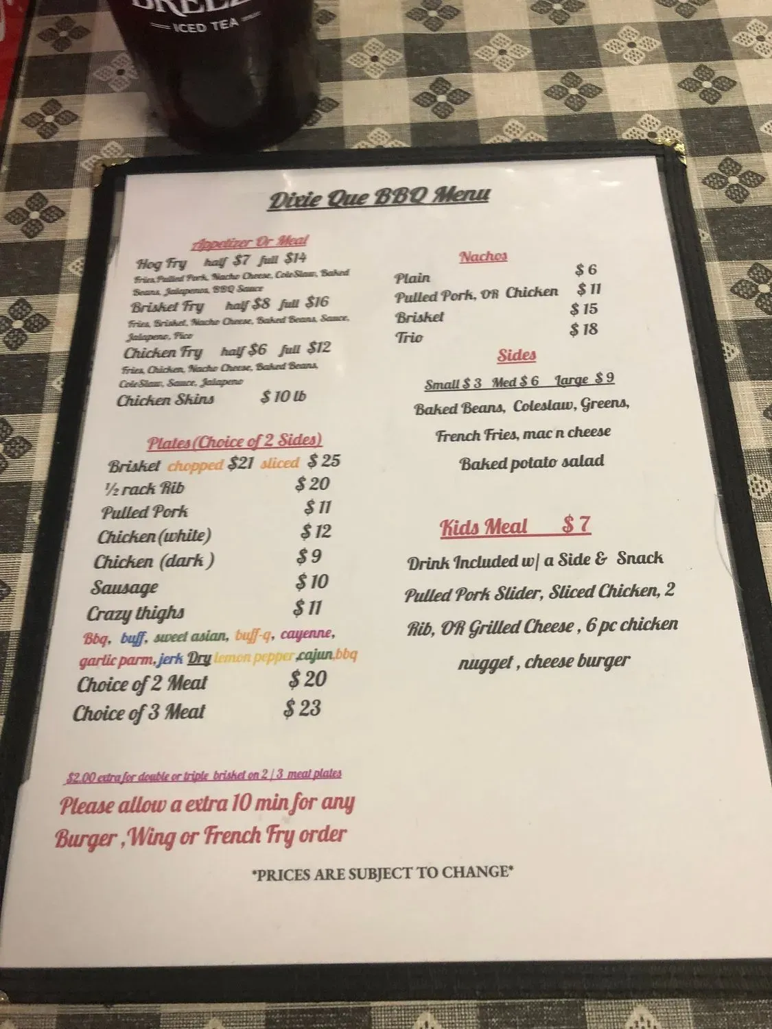 Menu 1