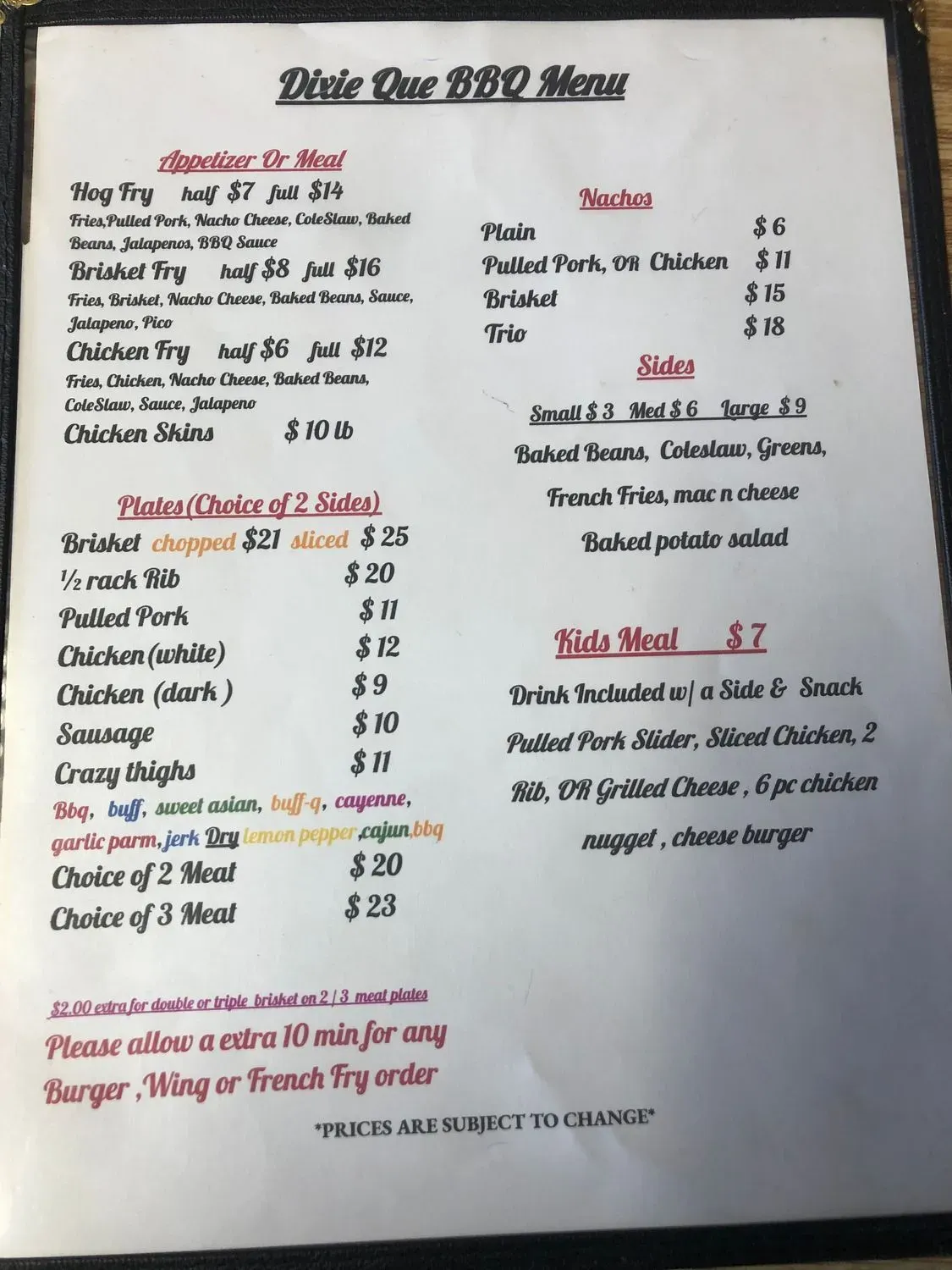 Menu 2