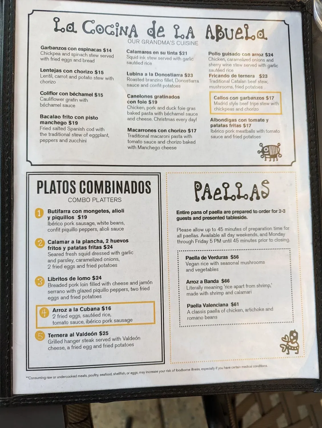 Menu 1