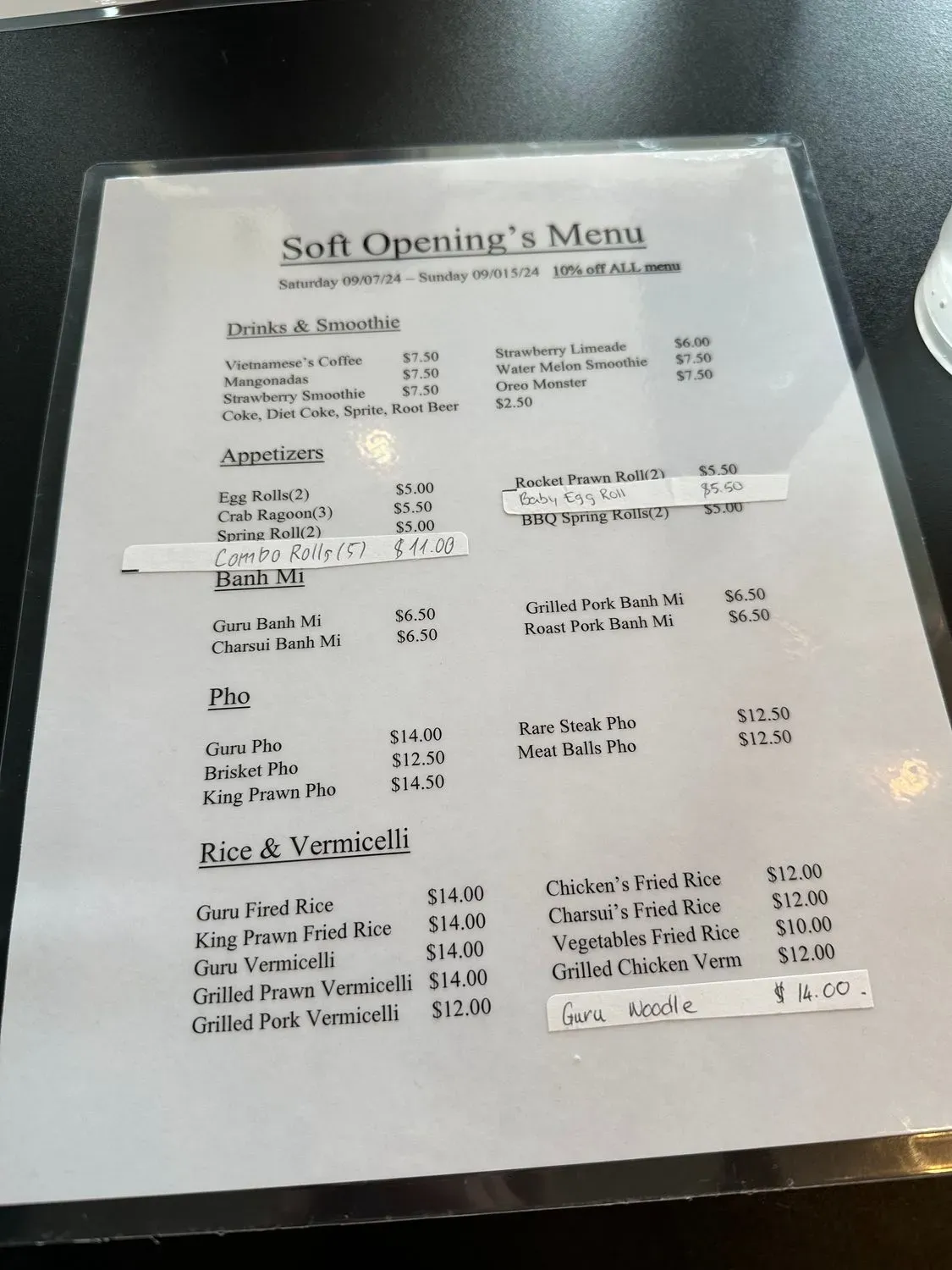 Menu 5