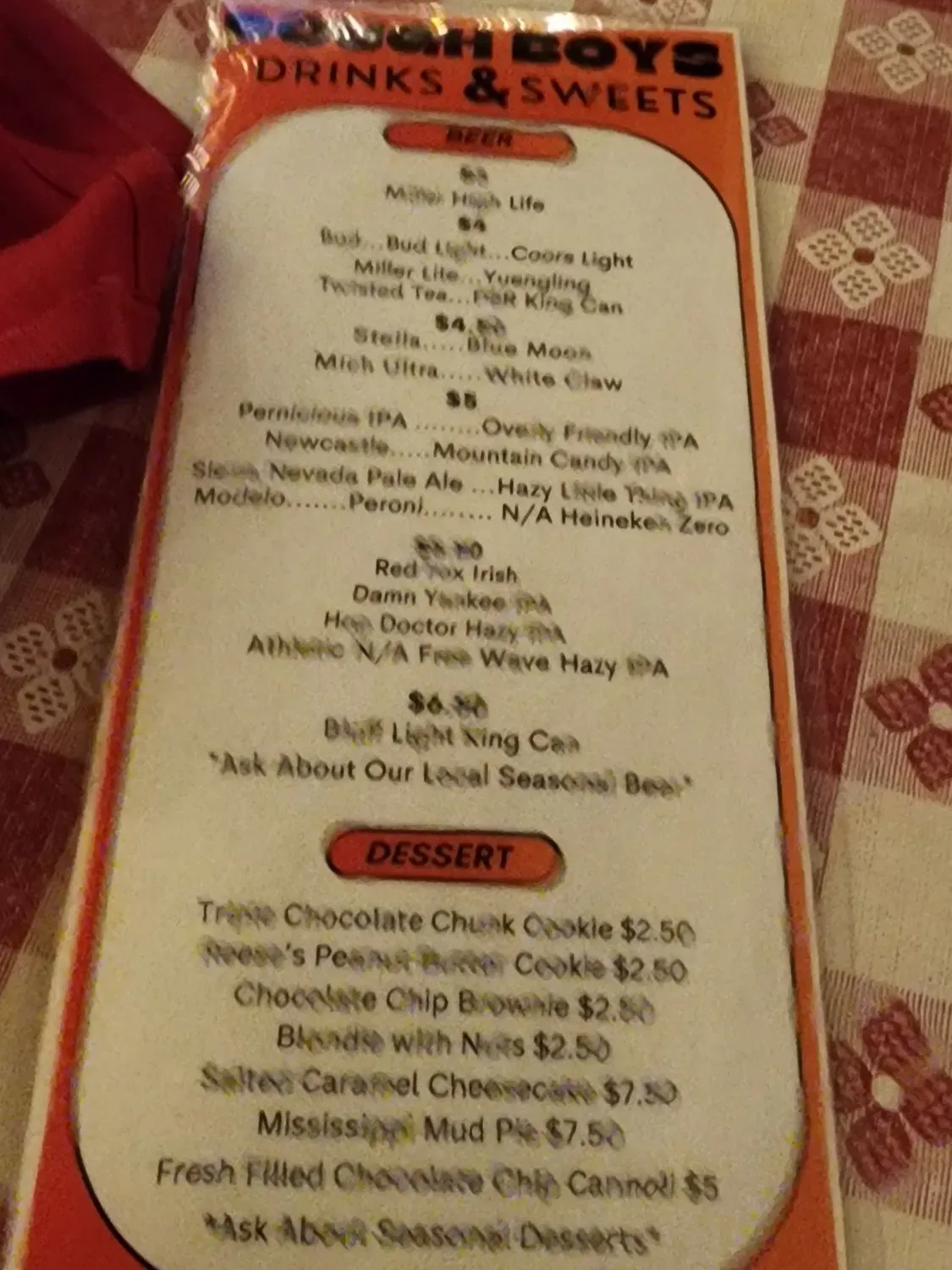 Menu 5