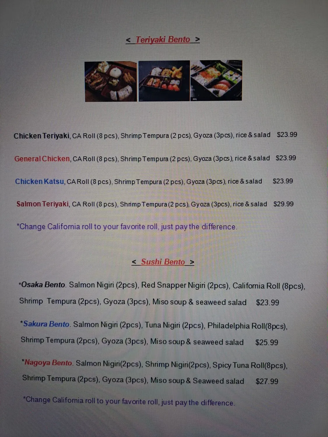 Menu 2