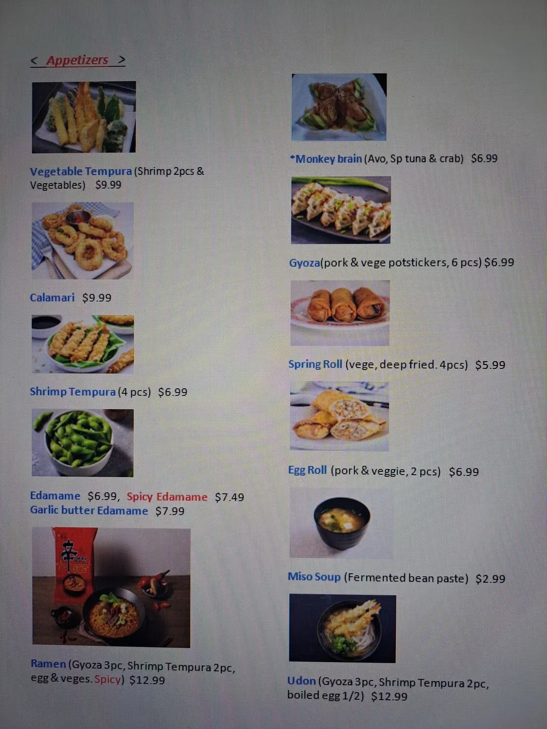 Menu 5