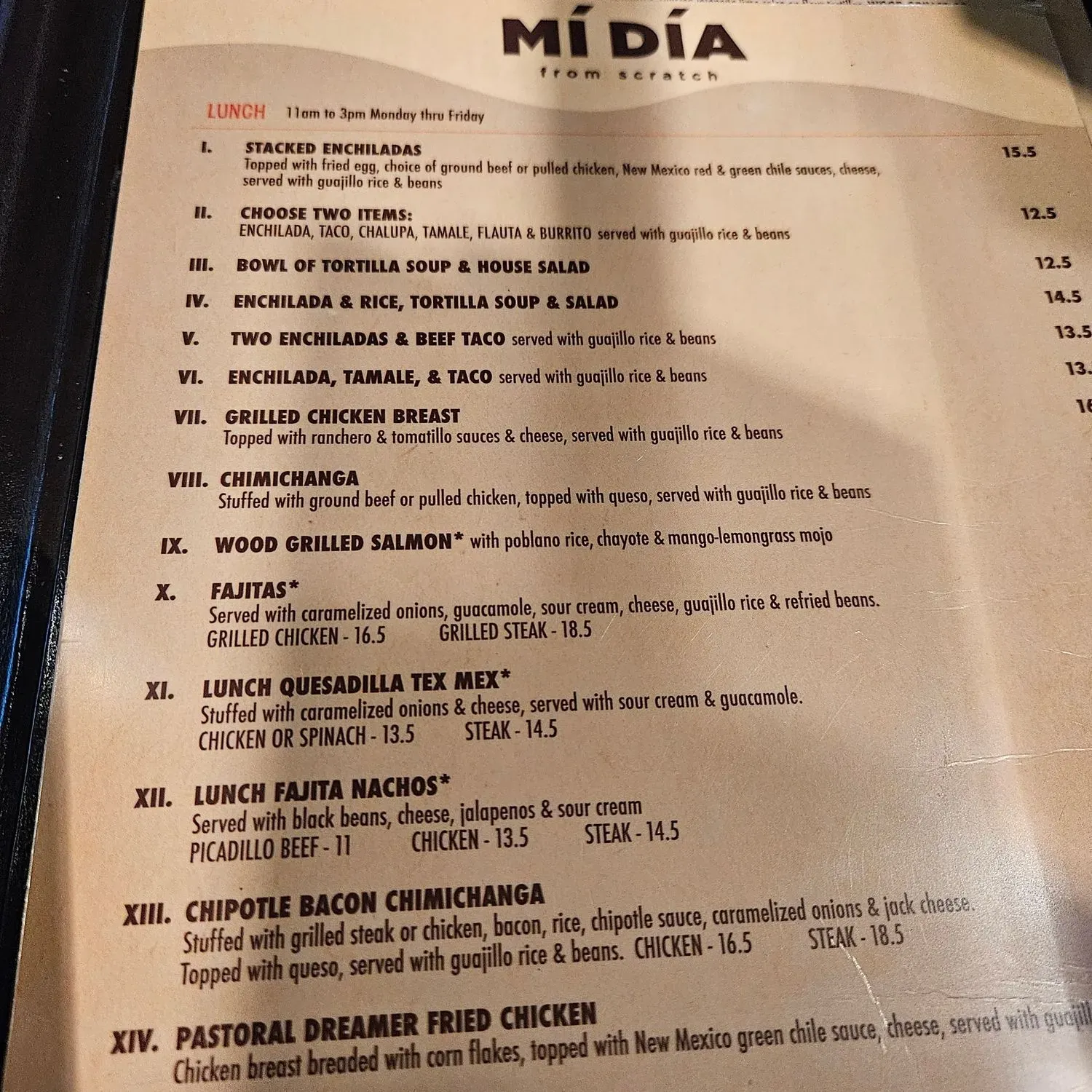 Menu 5