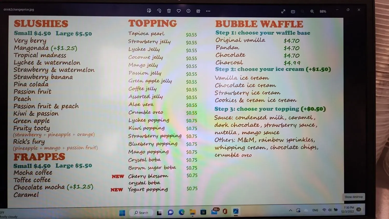 Menu 1