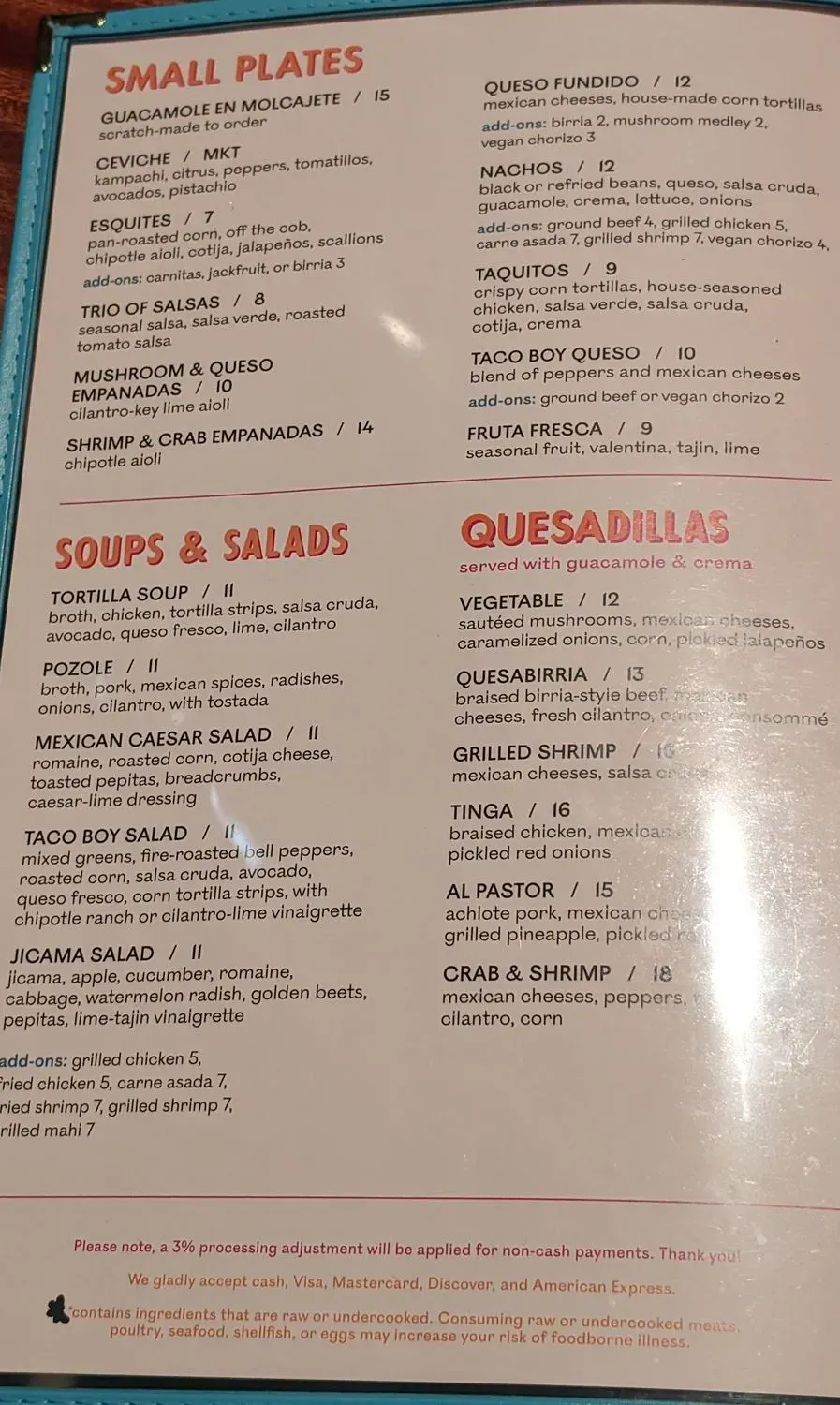 Menu 3