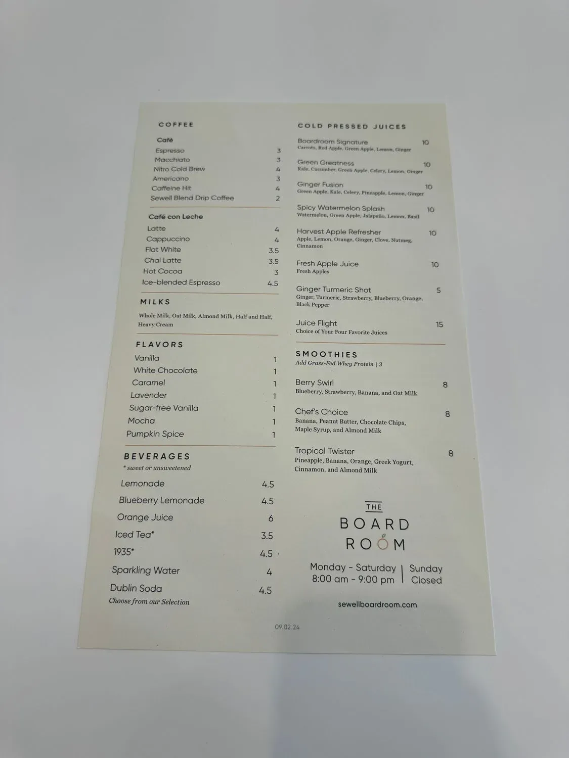 Menu 1