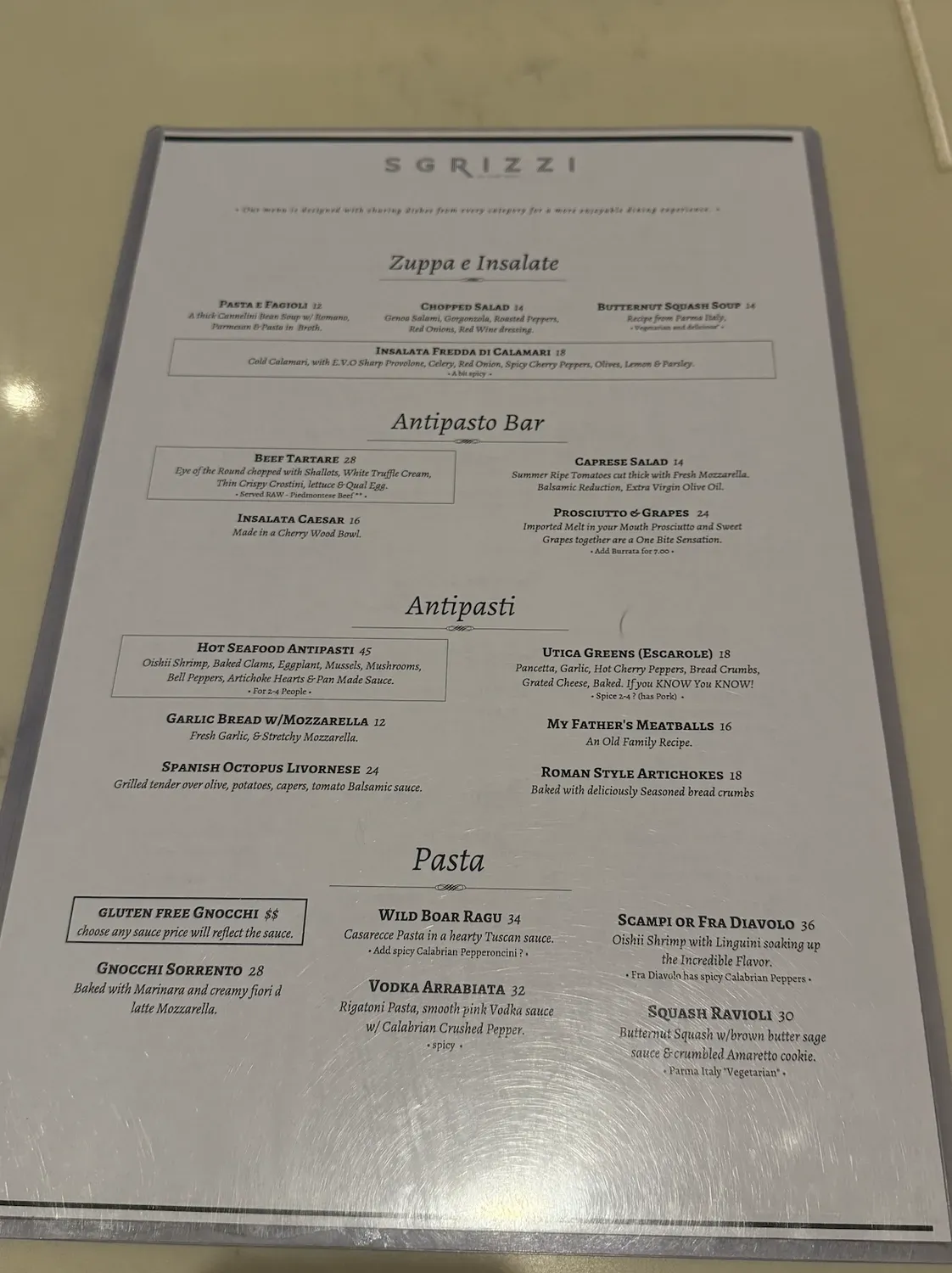 Menu 1