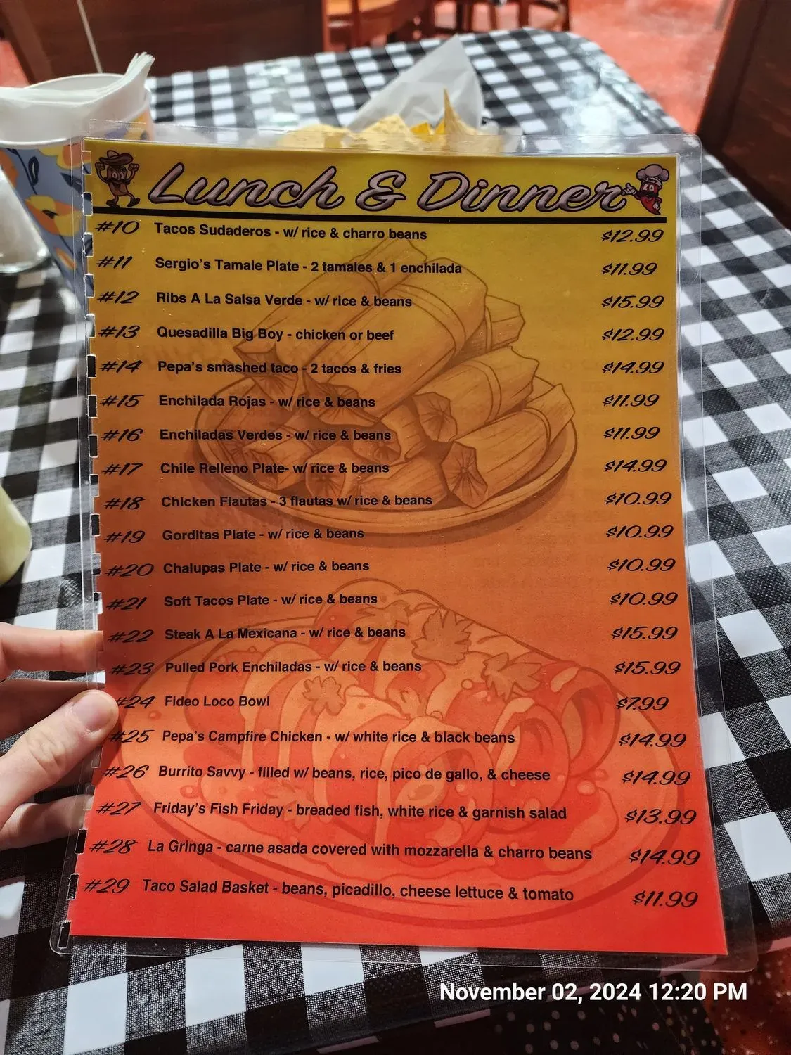 Menu 5