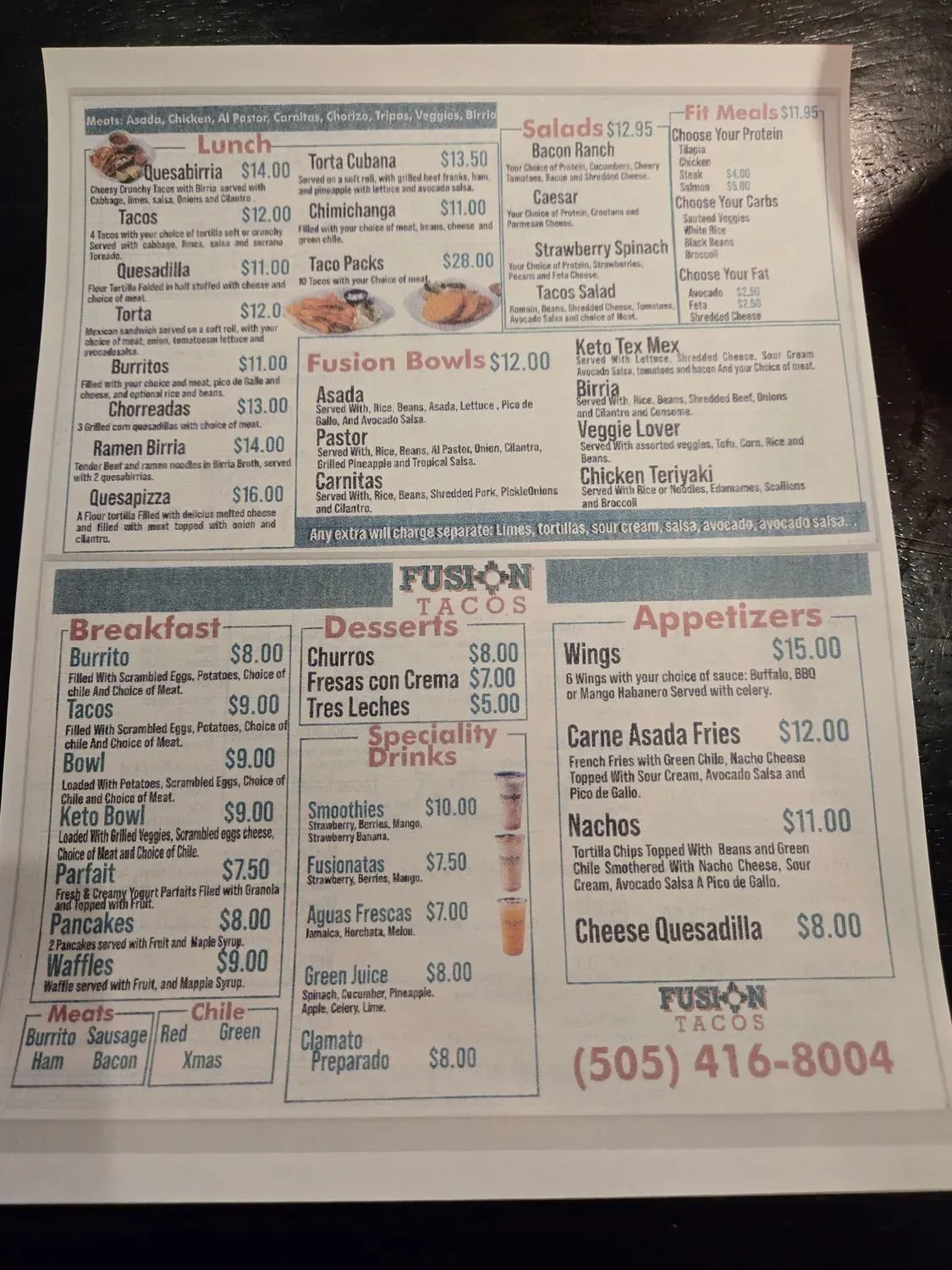 Menu 5