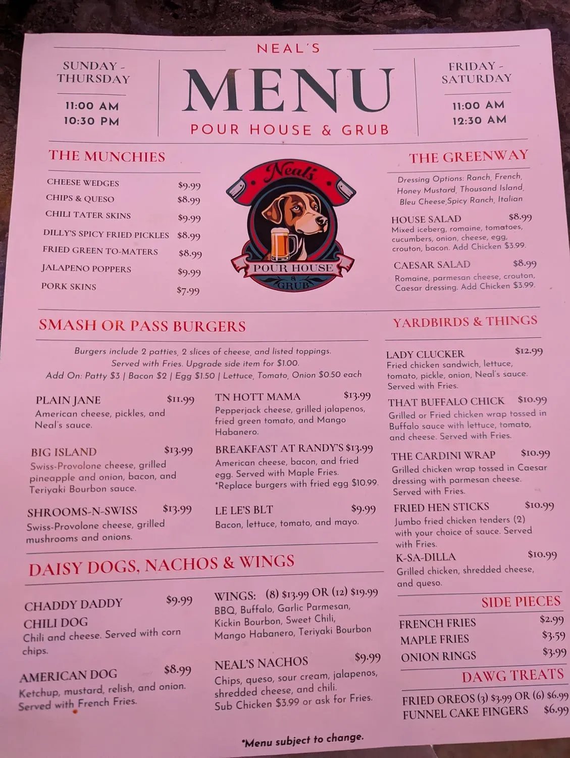 Menu 1