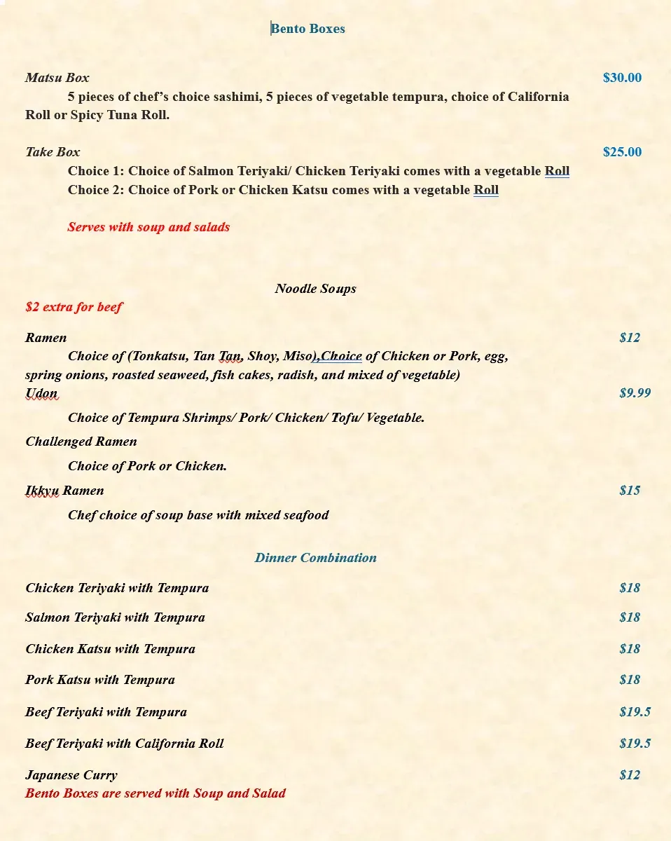 Menu 3