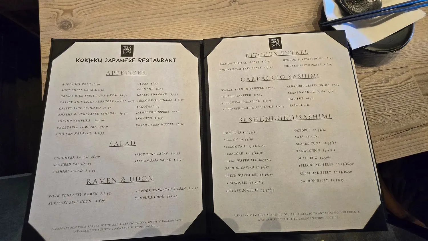 Menu 1