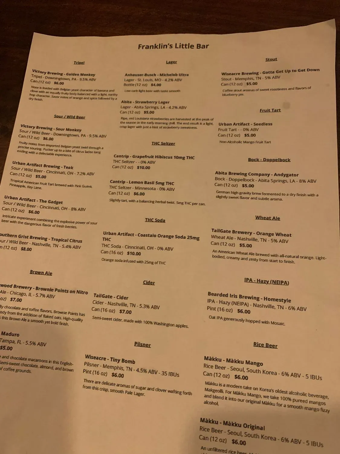 Menu 2