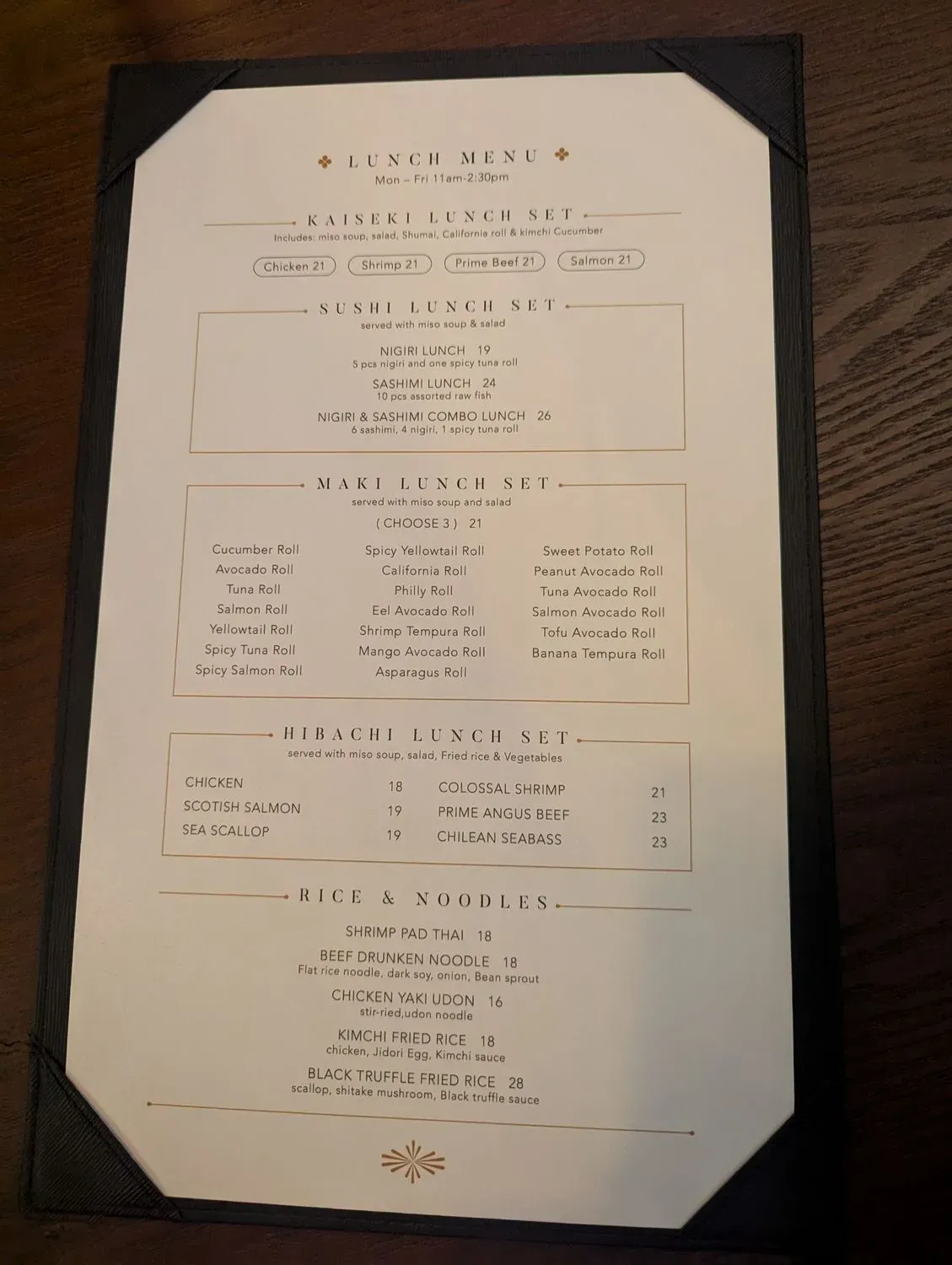 Menu 5