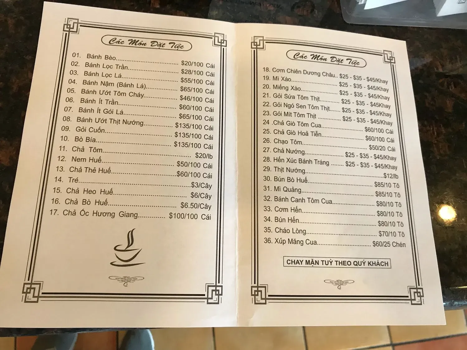 Menu 2