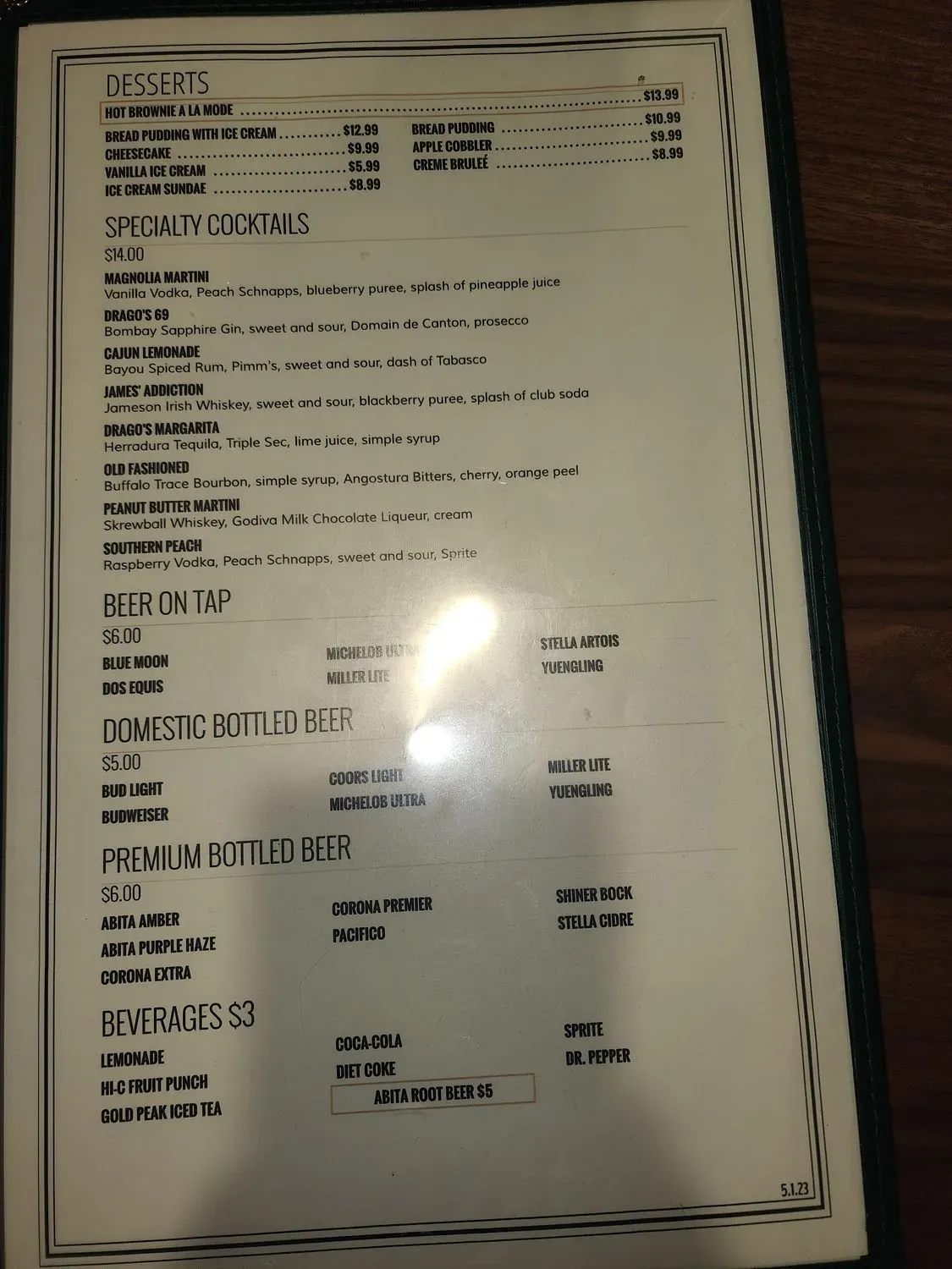 Menu 4