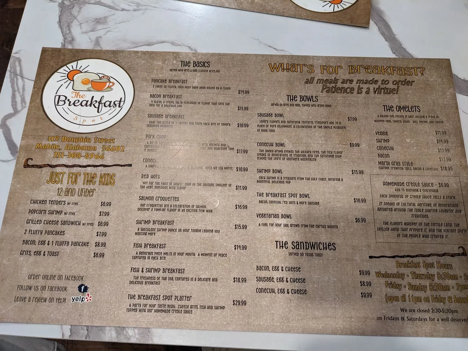 Menu 2