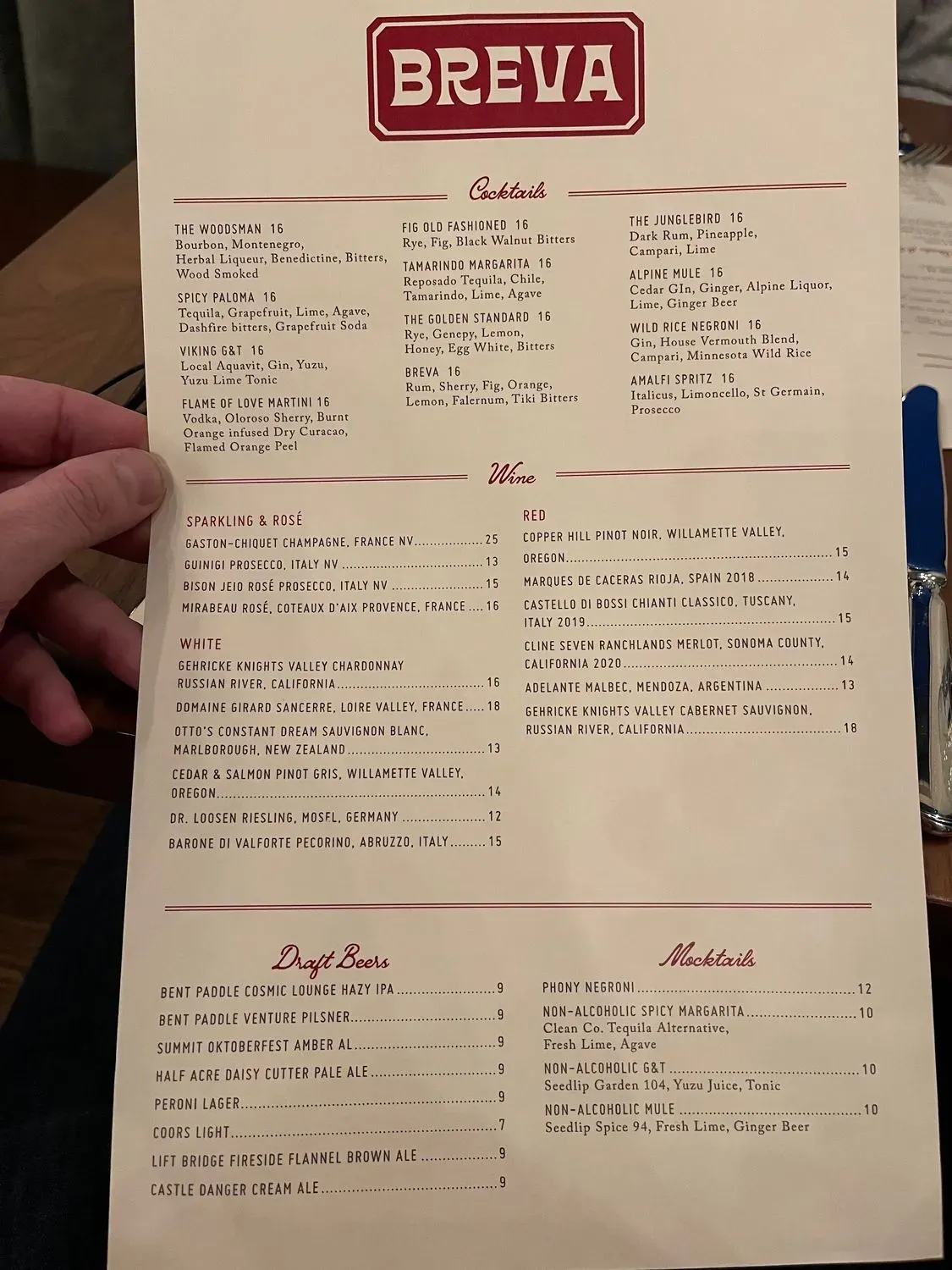 Menu 1