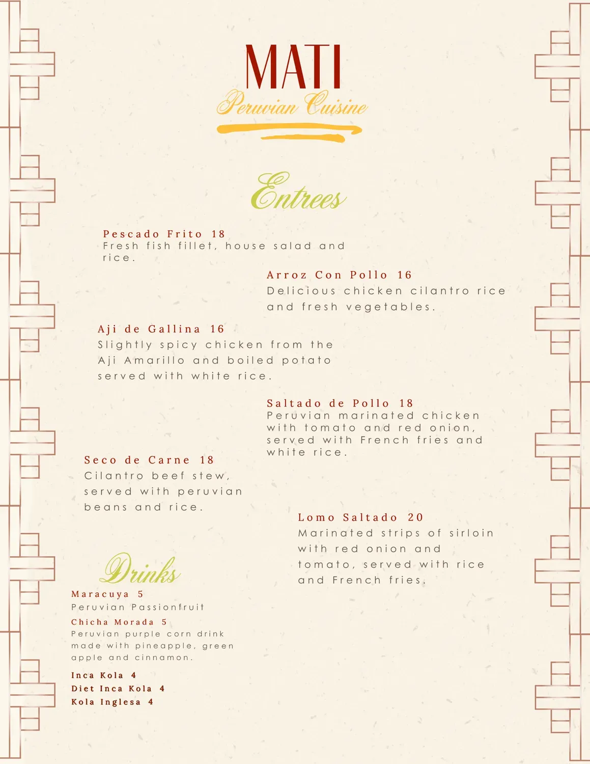 Menu 2