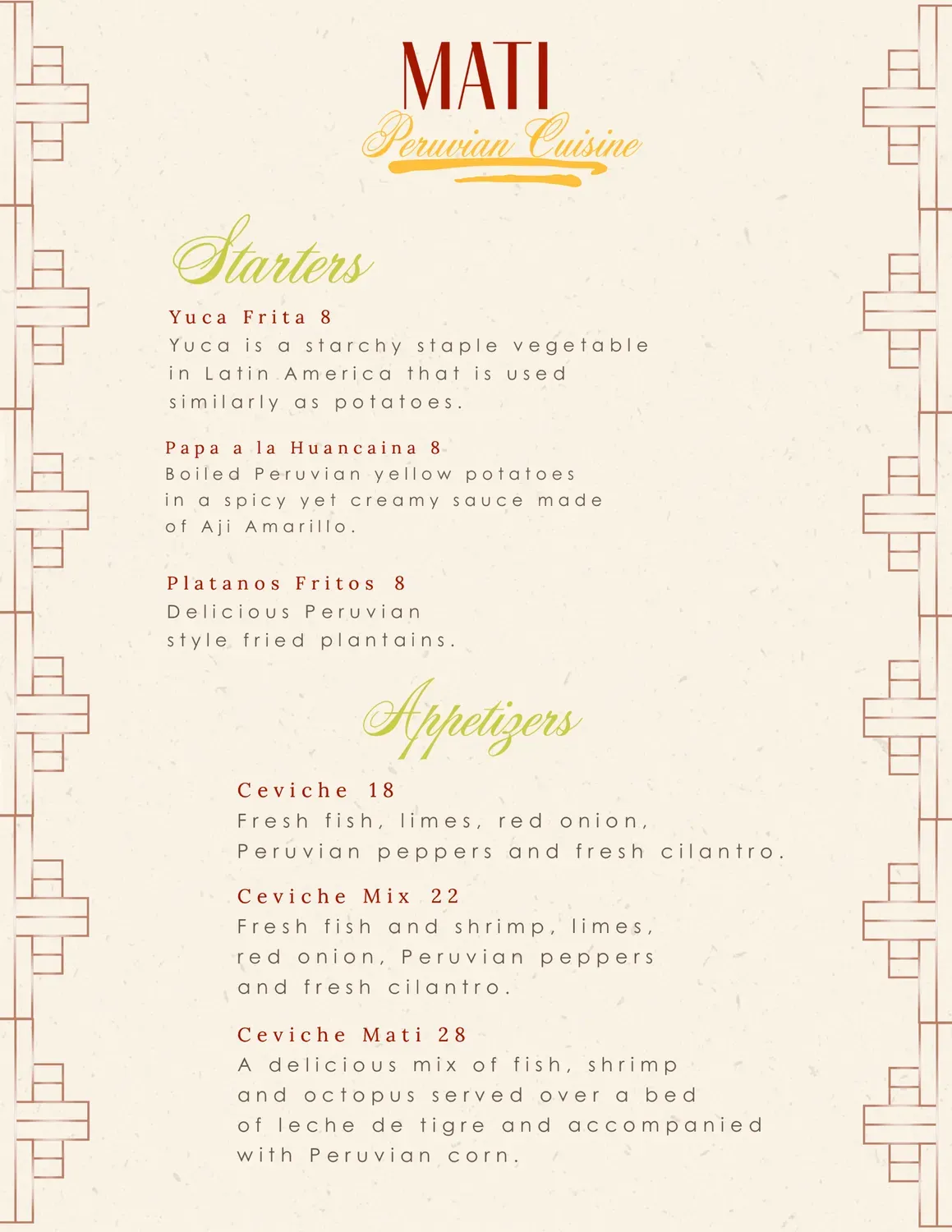 Menu 1