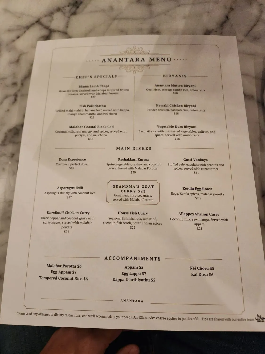 Menu 6