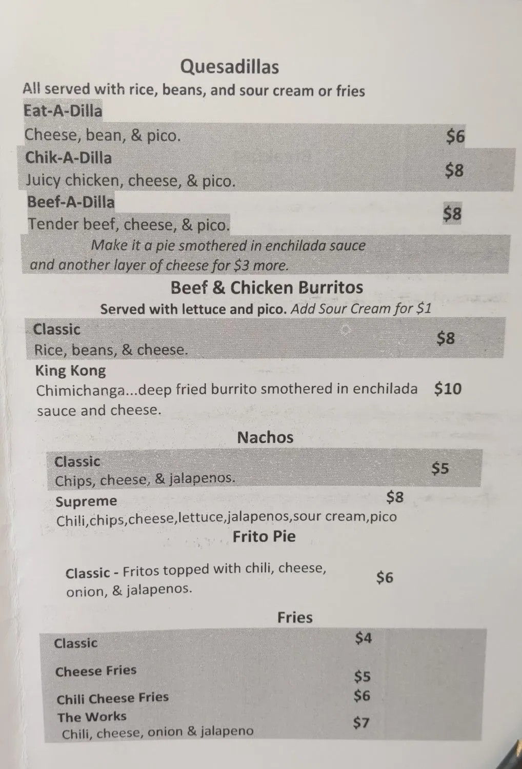 Menu 2