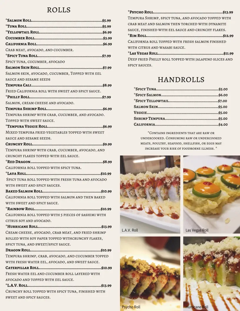 Menu 1