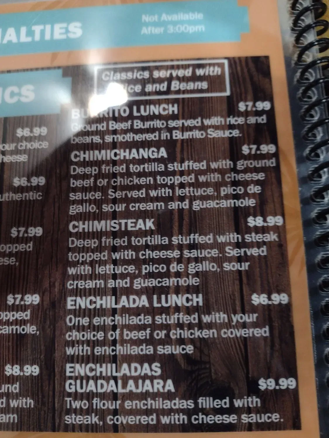 Menu 5