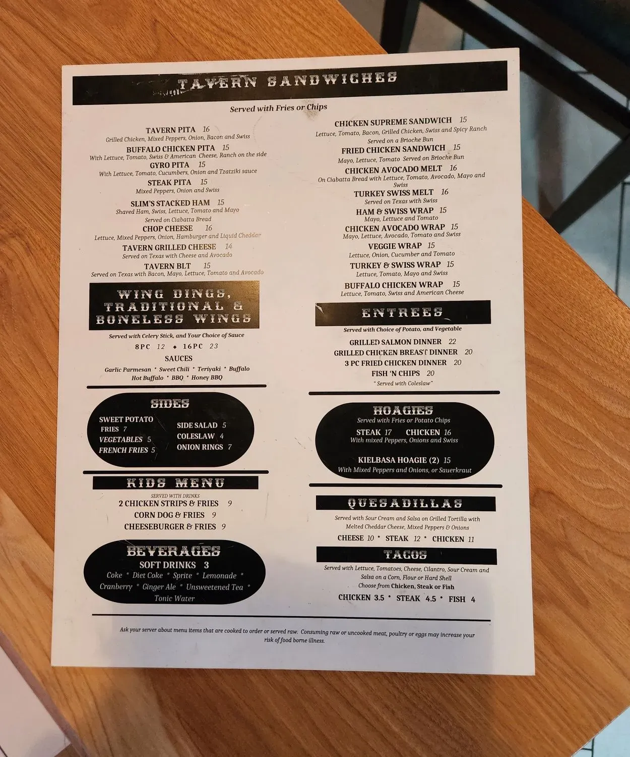 Menu 6