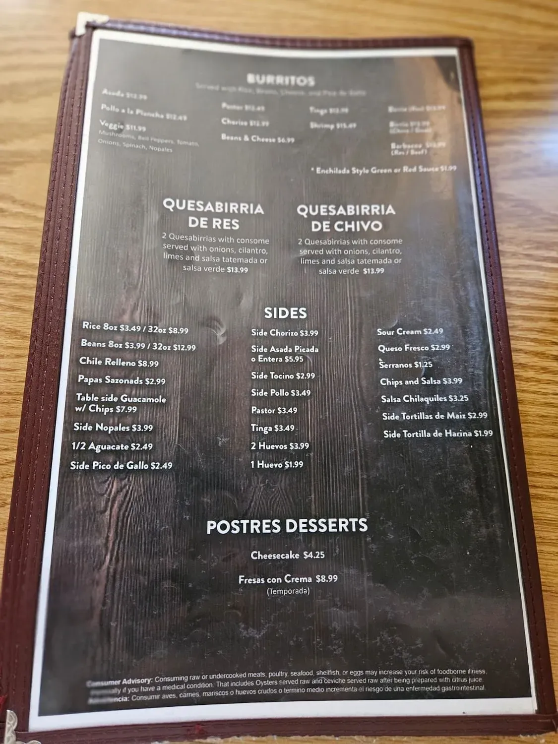 Menu 5