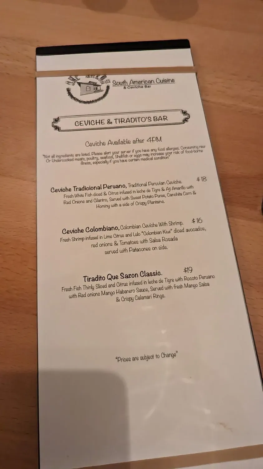 Menu 5